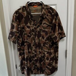 Magellan Outdoors Hunt Gear Men's Duck Camo Button Down Shirt